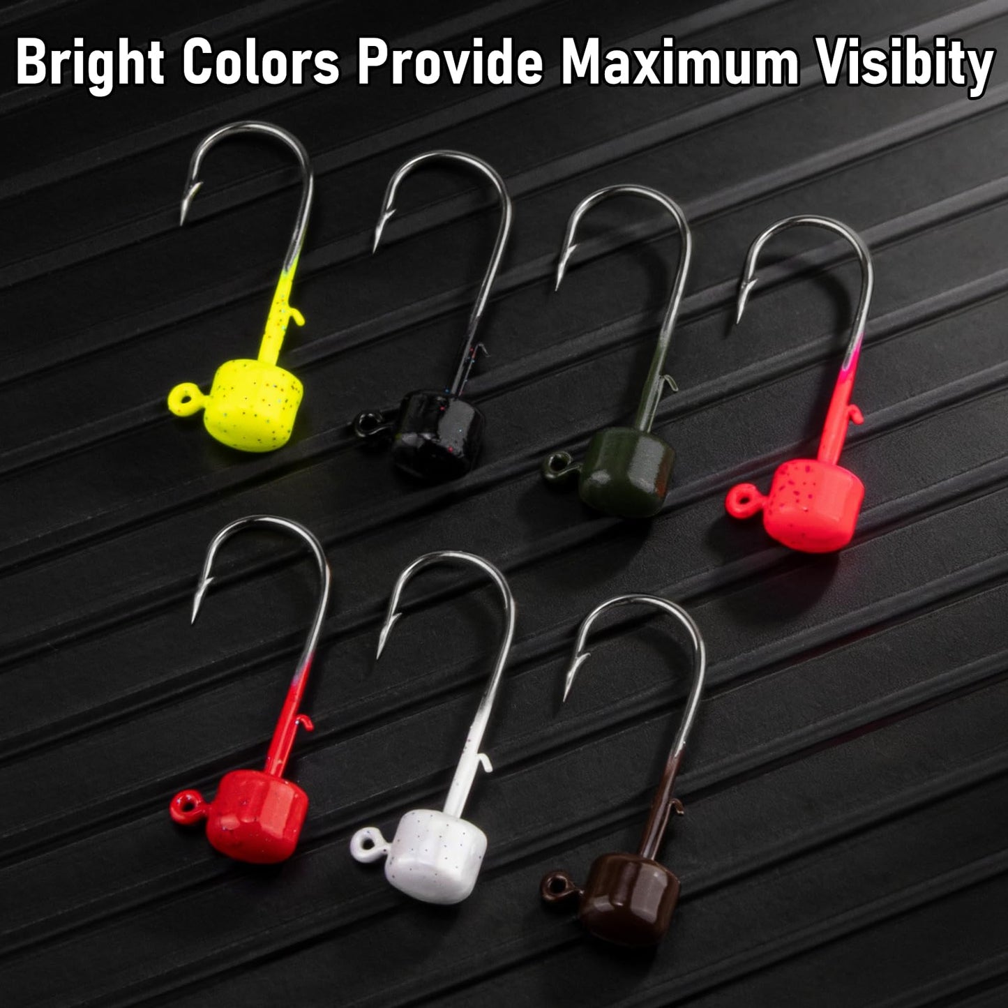 Dr.Fish 10 Pack Ned Rig Jig Heads Mushroom Finesse Jig Heads for Soft Lures Bass Fishing Hooks Swimbait Worms Trout Panfish Catfish Freshwater Fishing