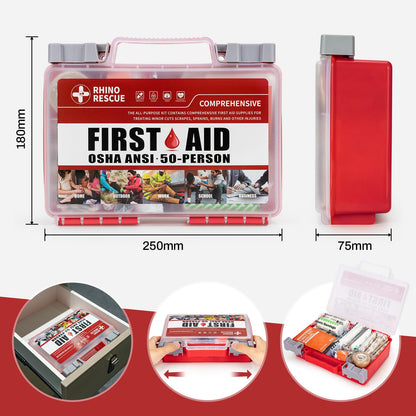 RHINO RESCUE 371 Pieces OSHA All-Purpose First Aid Kit
