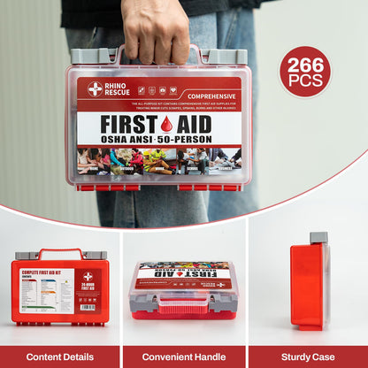 RHINO RESCUE 371 Pieces OSHA All-Purpose First Aid Kit