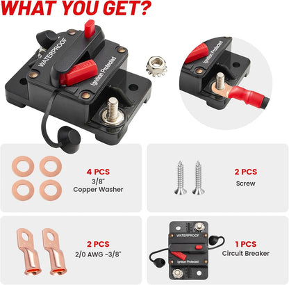 RED WOLF 200 Amp Circuit Breaker Fuse