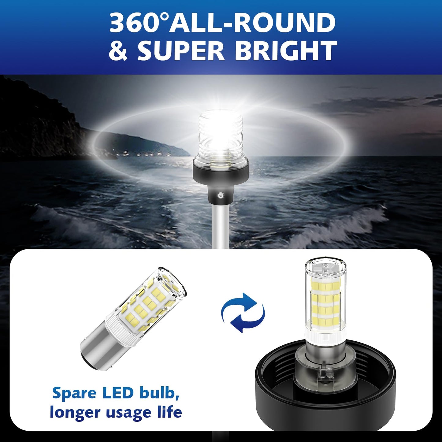 Boat Stern Light Anchor Light