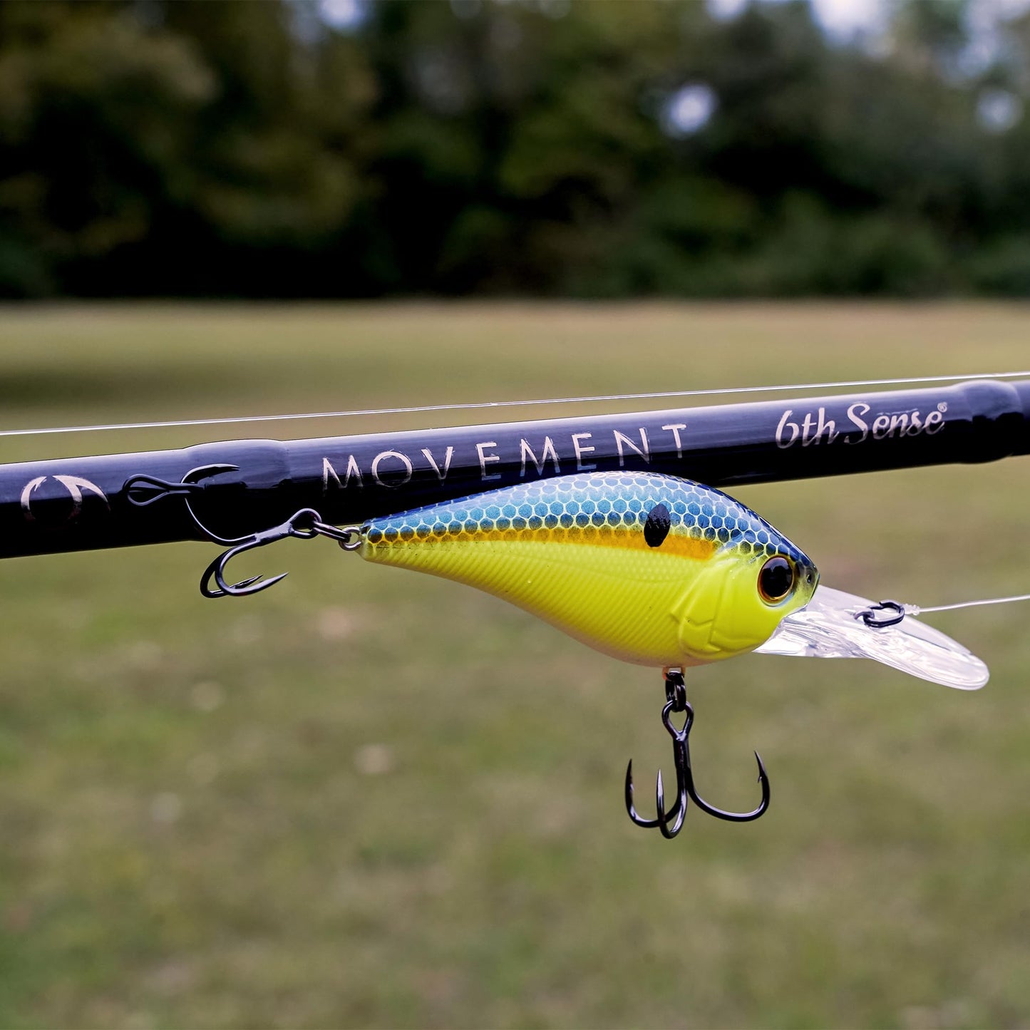 6th Sense – Movement Series Casting Rod – Bass Fishing Rod with Great Parabolic Bend – 24-Ton Carbon, 6'9" to 7'11"