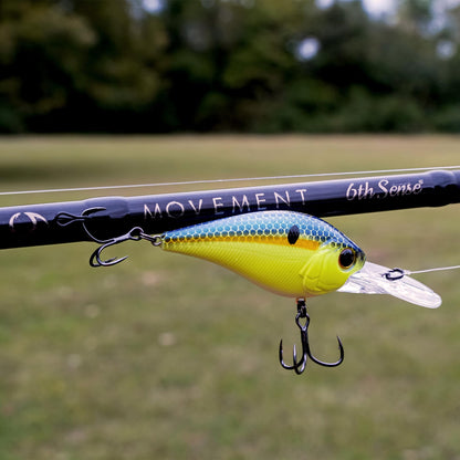 6th Sense – Movement Series Casting Rod – Bass Fishing Rod with Great Parabolic Bend – 24-Ton Carbon, 6'9" to 7'11"