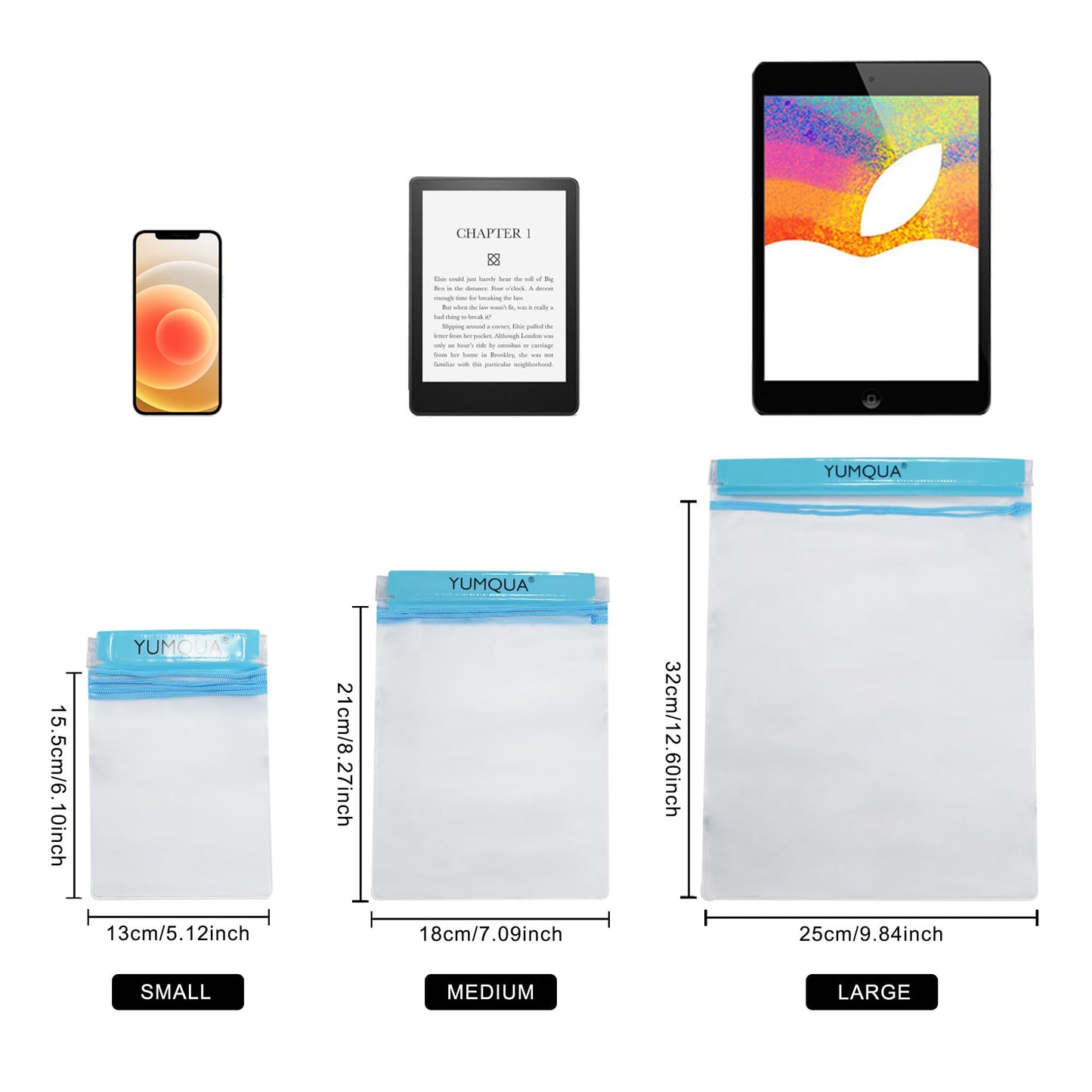 YUMQUA Clear Waterproof Bag