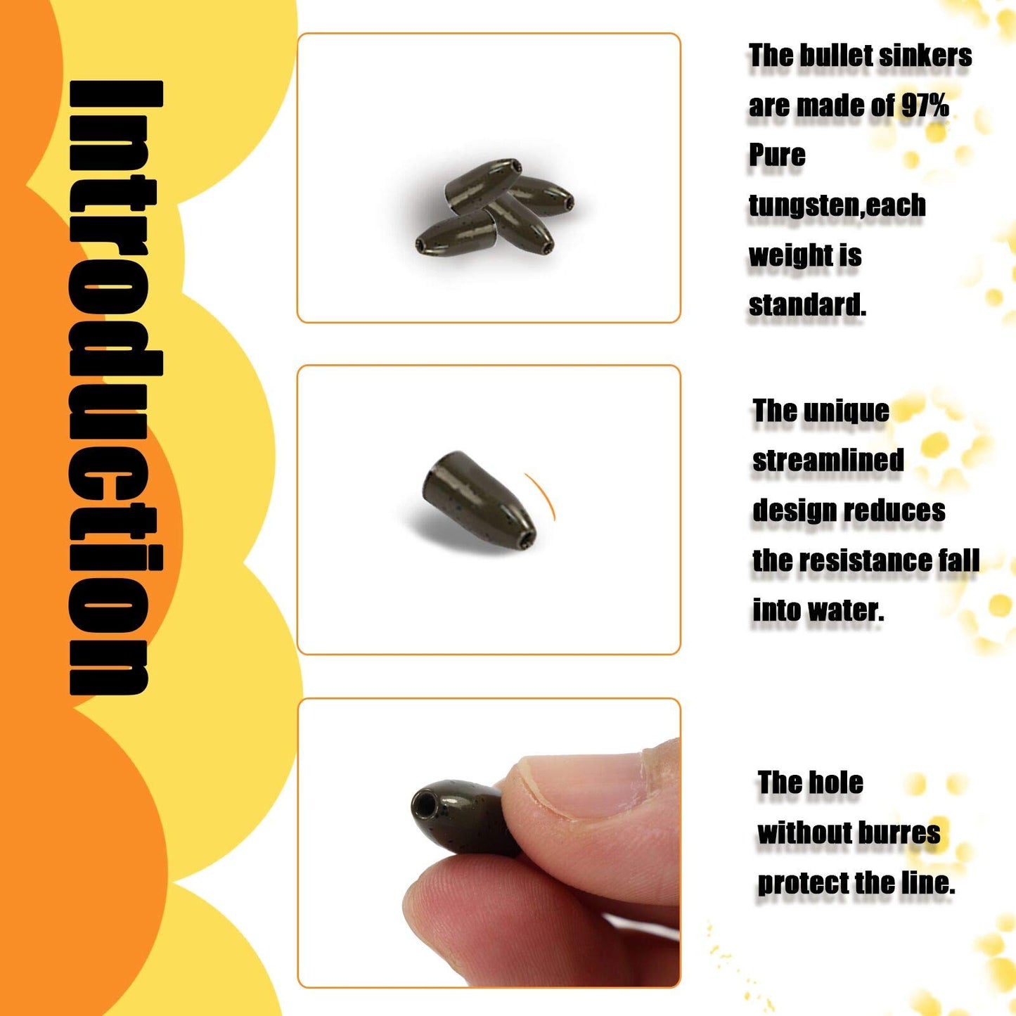 Croch 10 Pack Tungsten Fishing Weight