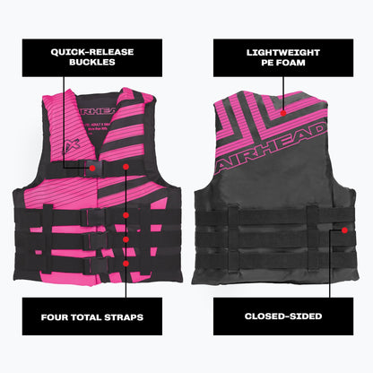 Airhead Trend Life Jacket for Adults & Kids - USCG Approved Life Vest