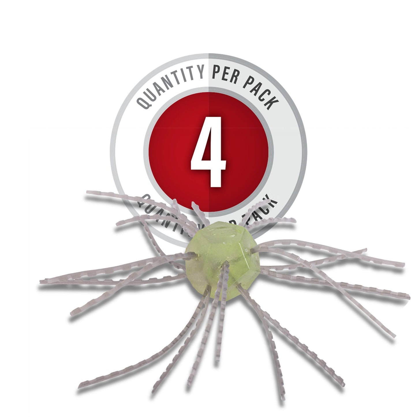 Strike King Tumbleweed Floating Fishing Lure, Finesse Creature Bait, 3-Inches, 4-Pack
