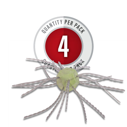 Strike King Tumbleweed Floating Fishing Lure, Finesse Creature Bait, 3-Inches, 4-Pack