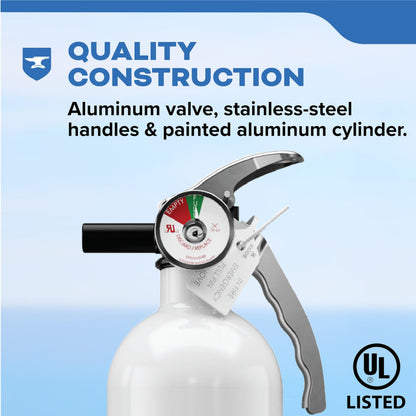 Kidde Fire Extinguisher for Boats, Single-Use 10BC