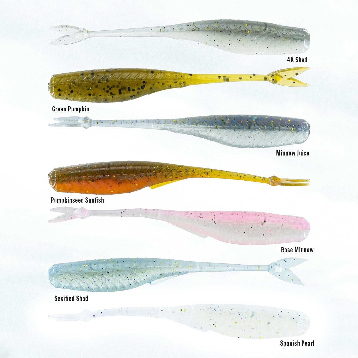 6th Sense Juggle Minnow – Bass Fishing Lure | Multi-Purpose Soft Plastic for Spinnerbaits, Swim Jigs, Bladed Jigs, Underspins, Jig Heads, and Finesse Rigs