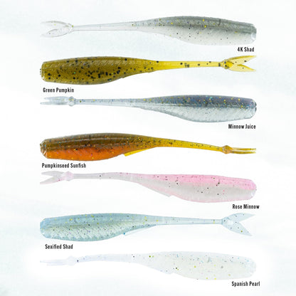 6th Sense Juggle Minnow – Bass Fishing Lure | Multi-Purpose Soft Plastic for Spinnerbaits, Swim Jigs, Bladed Jigs, Underspins, Jig Heads, and Finesse Rigs