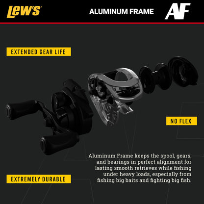 Lew's Tournament Pro LFS Speed Spool Baitcast Fishing Reel, Aluminum Frame, Premium 11 Stainless Steel Ball Bearings