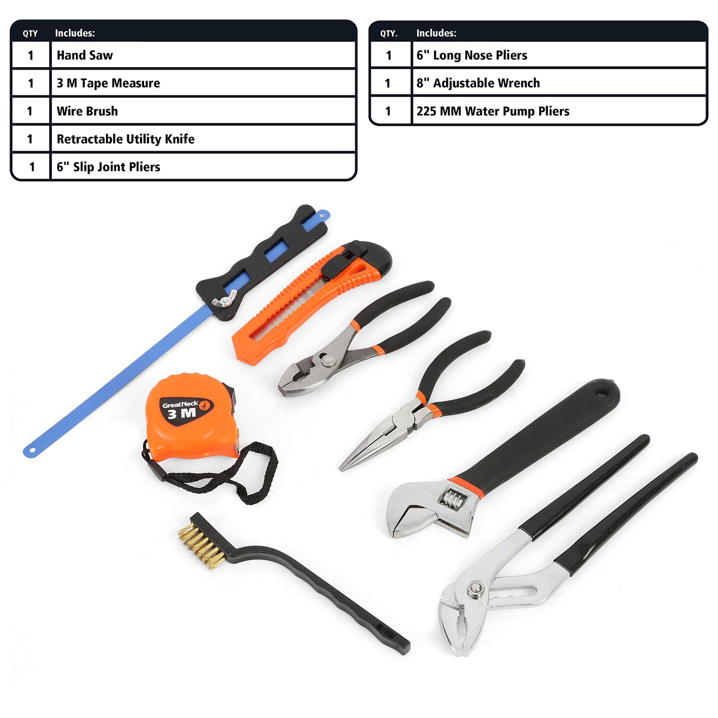 Great Neck MS125 125 Piece Marine Tool Set