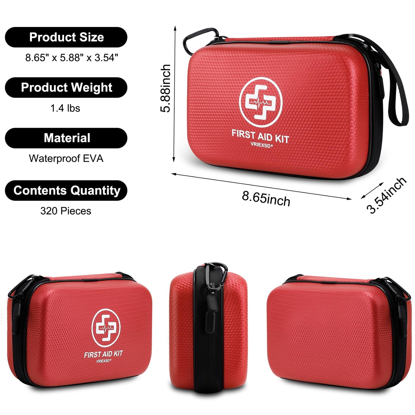VRIEXSD Premium First Aid Kit