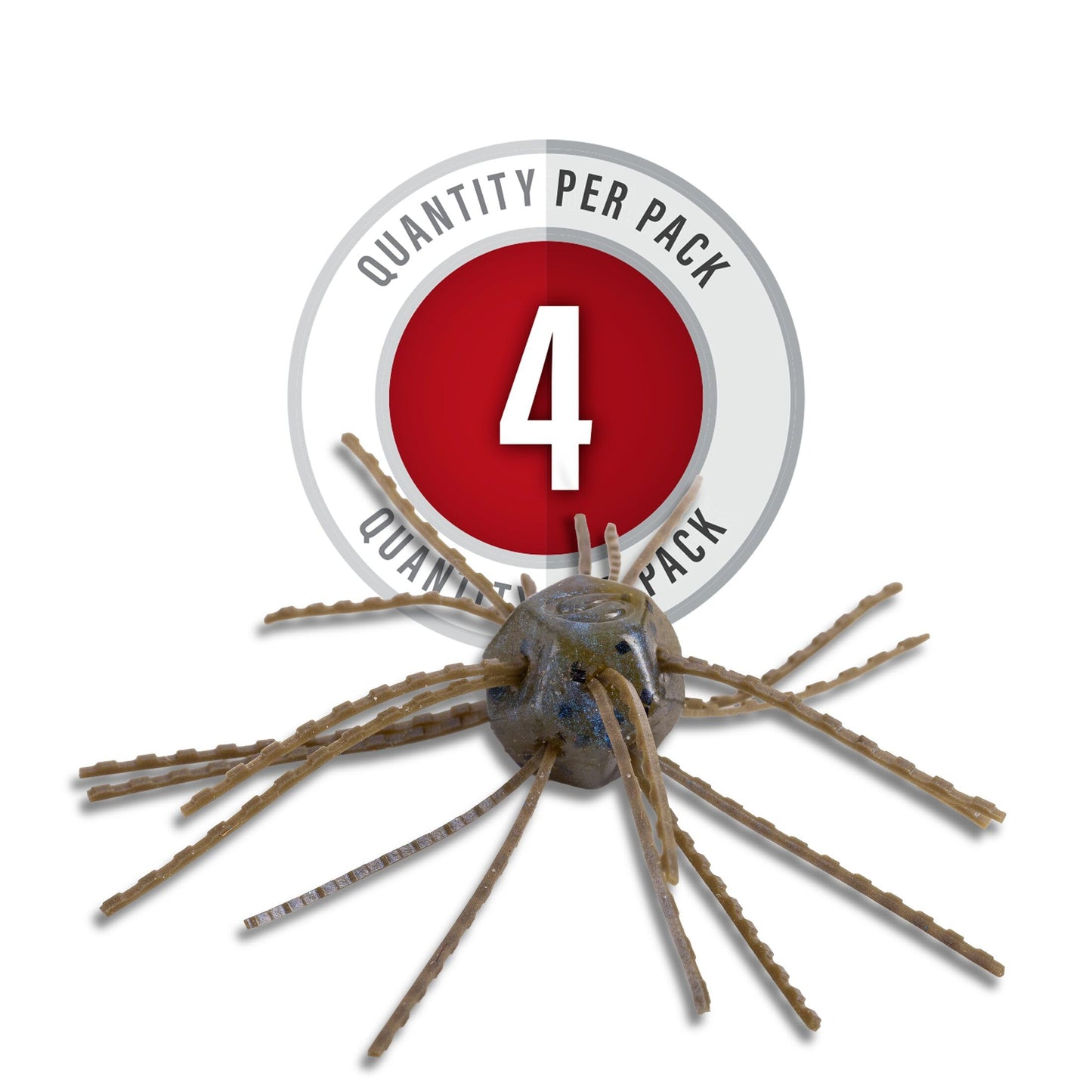 Strike King Tumbleweed Floating Fishing Lure, Finesse Creature Bait, 3-Inches, 4-Pack