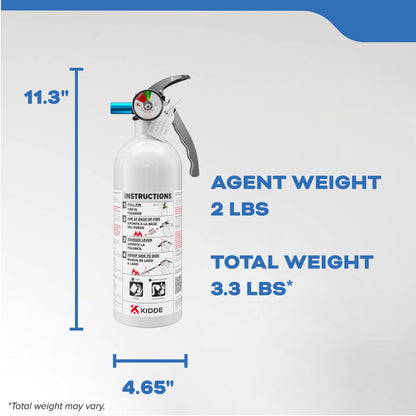 Kidde Fire Extinguisher for Boats, Single-Use 10BC