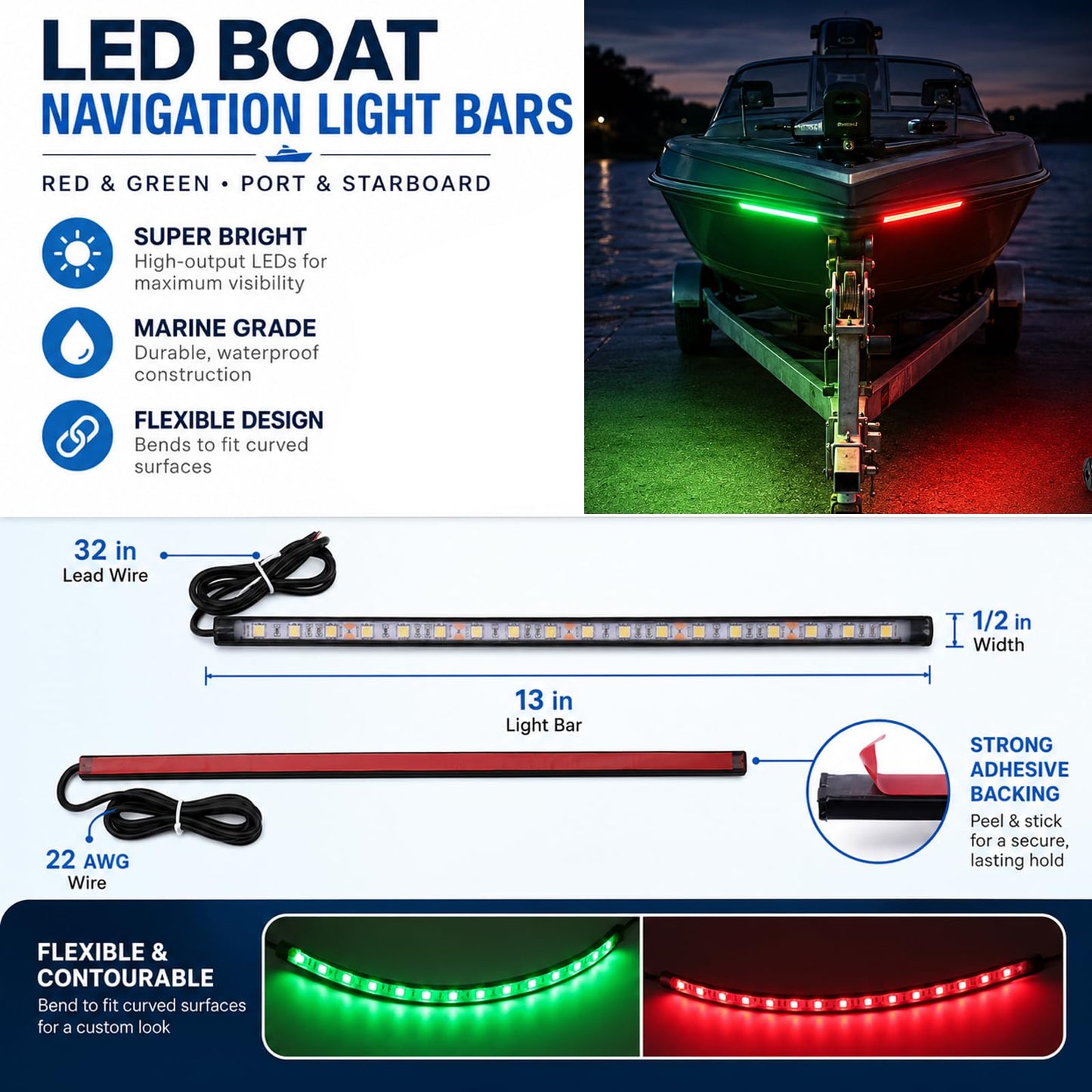Navigation Lights - LED Bow Lights