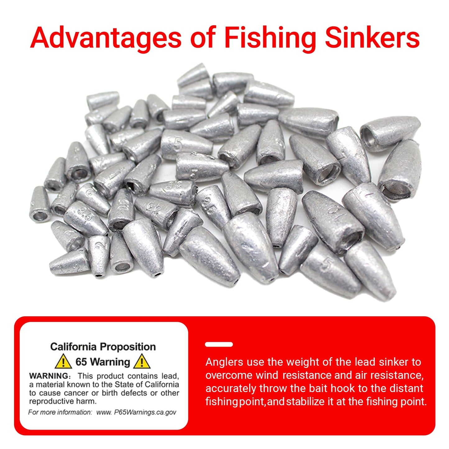 Lead Fishing Weight Sinkers