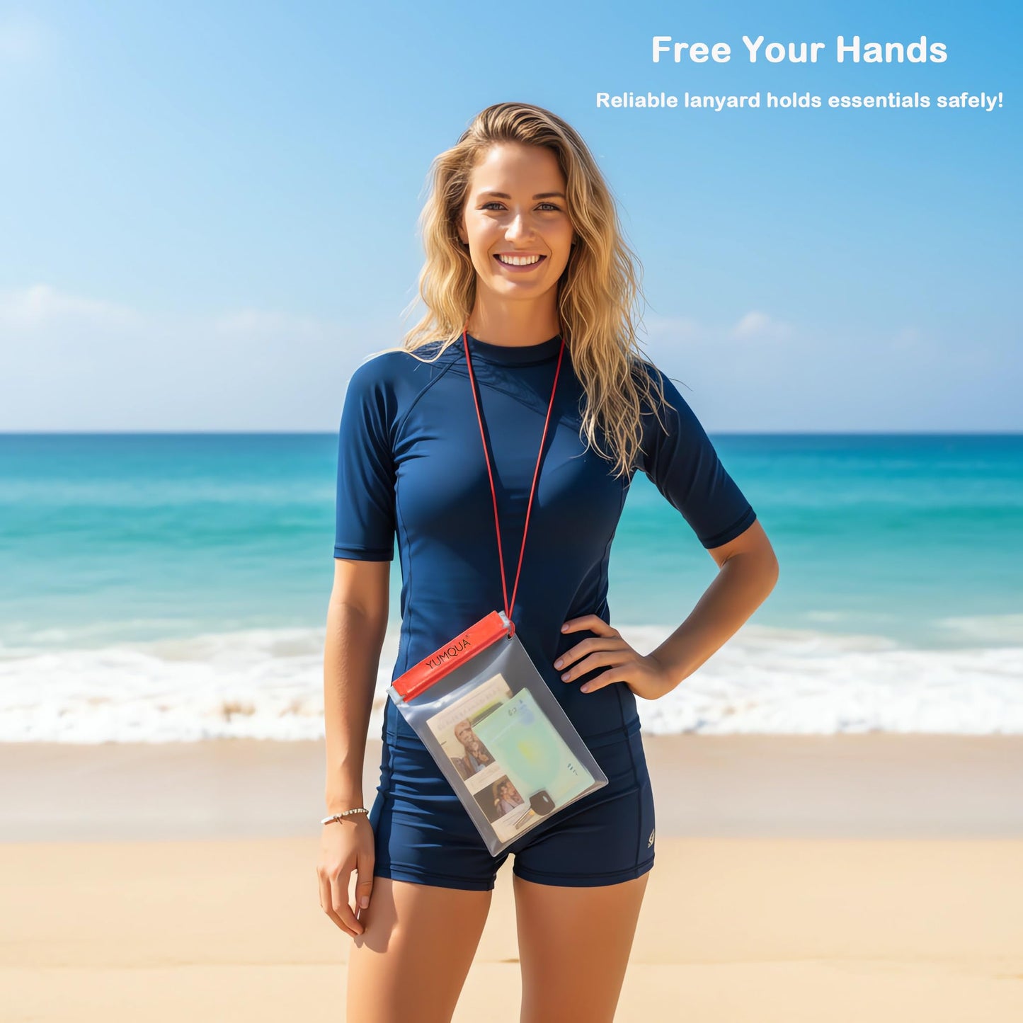 YUMQUA Clear Waterproof Bag