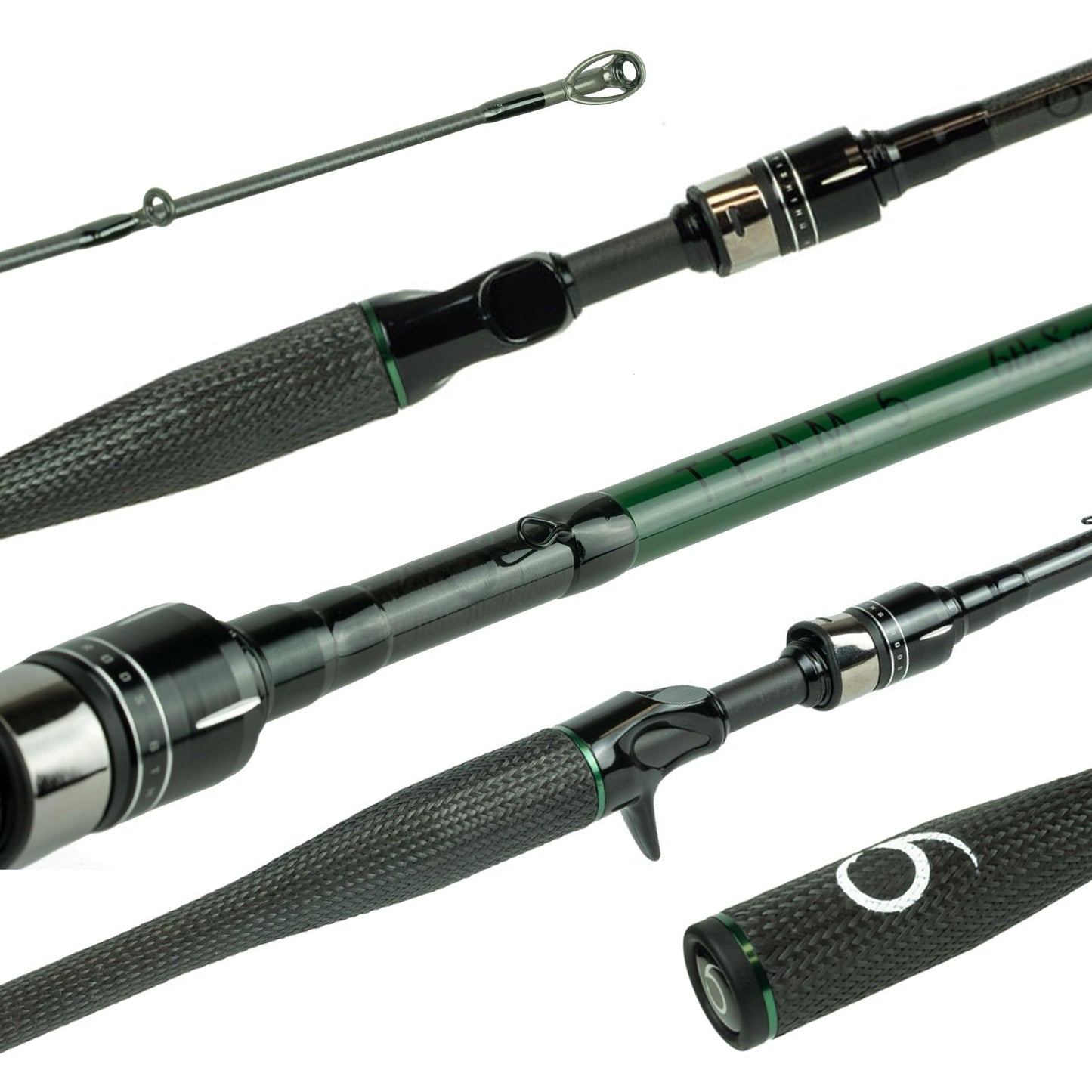 6th Sense – Team 6 Fishing Rod – Bass Fishing Casting & Spinning Rods – Lightweight Sensitivity with Carbon Fiber Handle