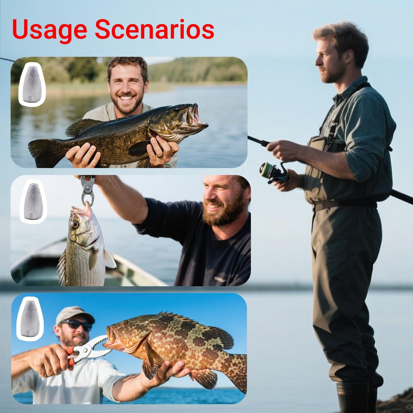 Lead Fishing Weight Sinkers