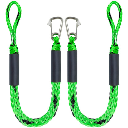 4 Feet Bungee Dock Line Mooring Rope 2-Pack for Docking