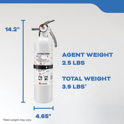 Kidde Fire Extinguisher for Boats, Single-Use 10BC