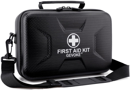 Gevoke 410 Piece Waterproof Hard Shell First Aid Kit for Home