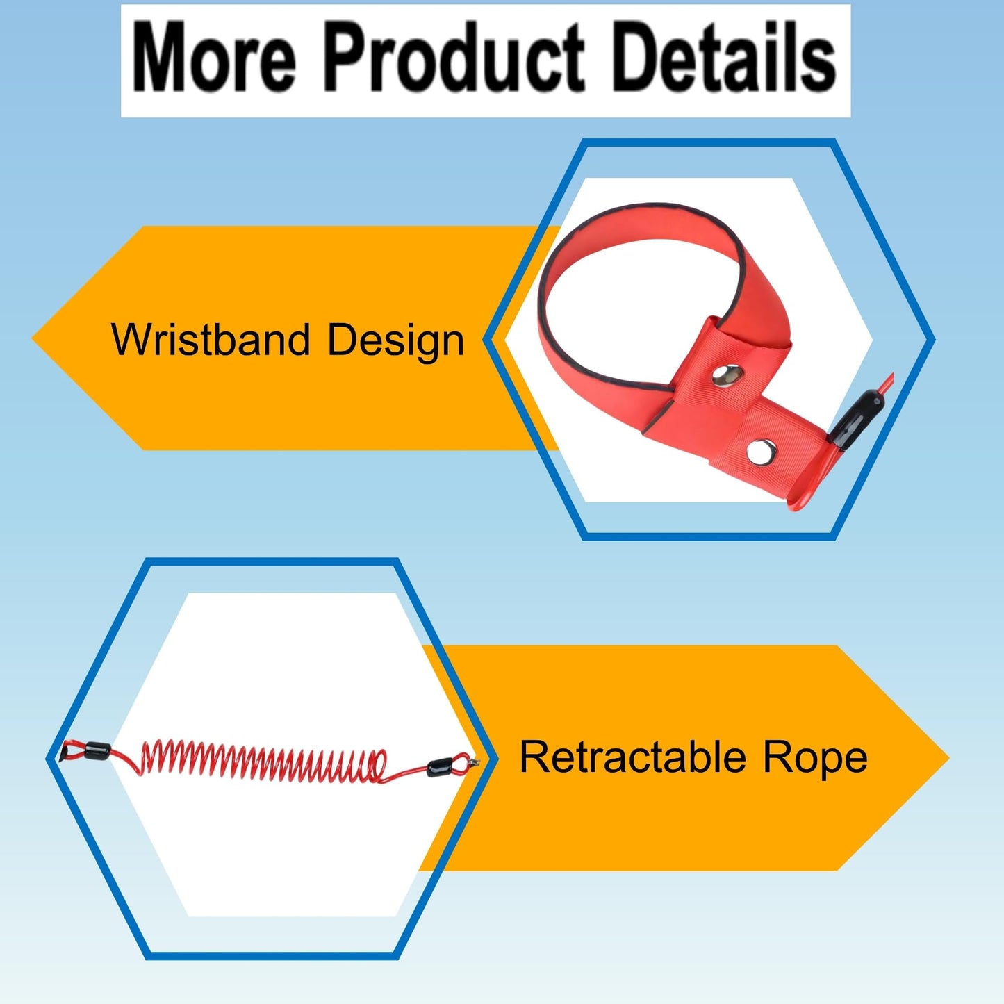 Boat Engine Safety Kill Stop Switch Lanyard