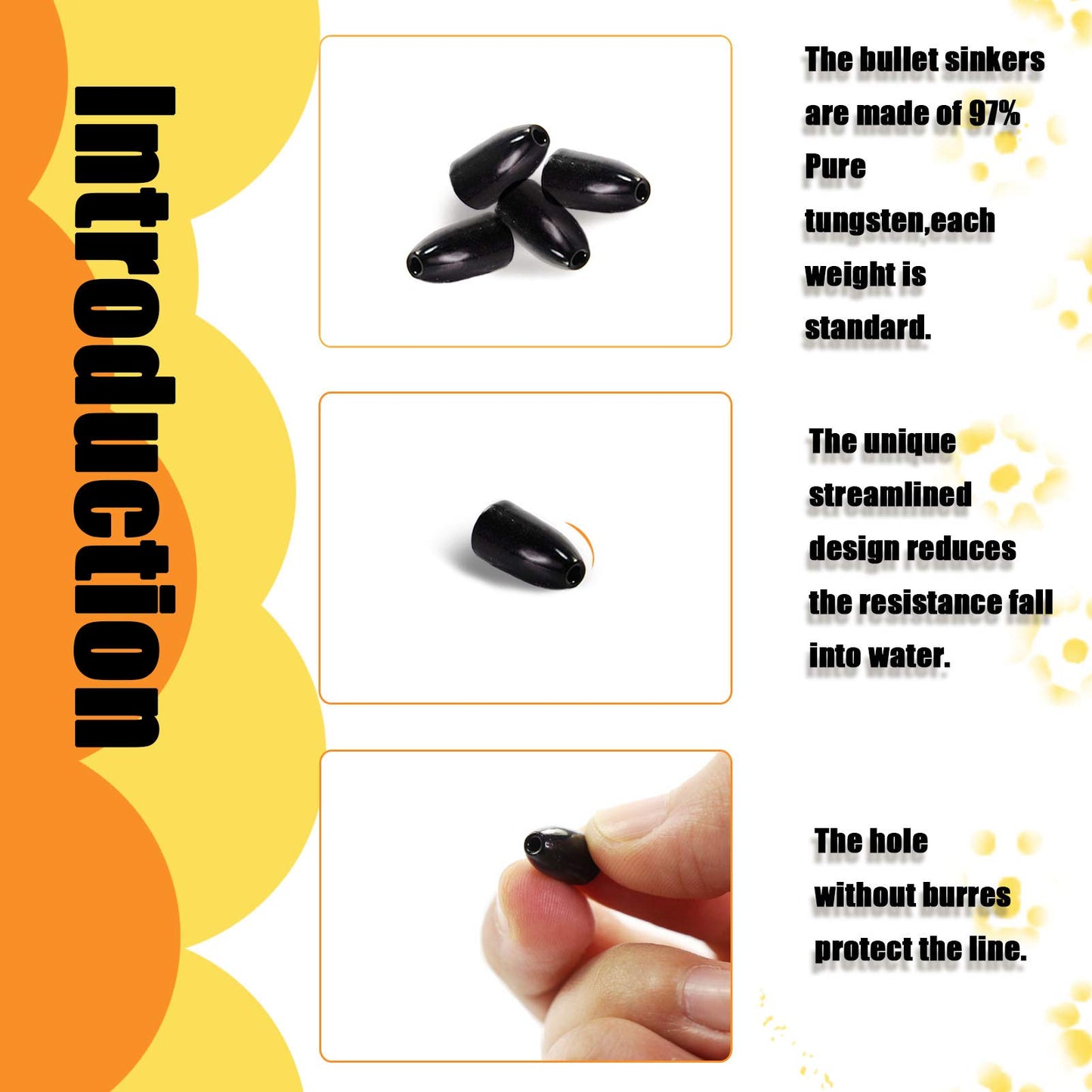 Croch 10 Pack Tungsten Fishing Weight