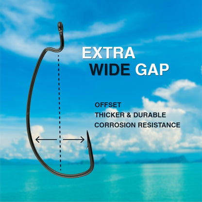 Reaction Tackle Offset EWG Worm Hooks