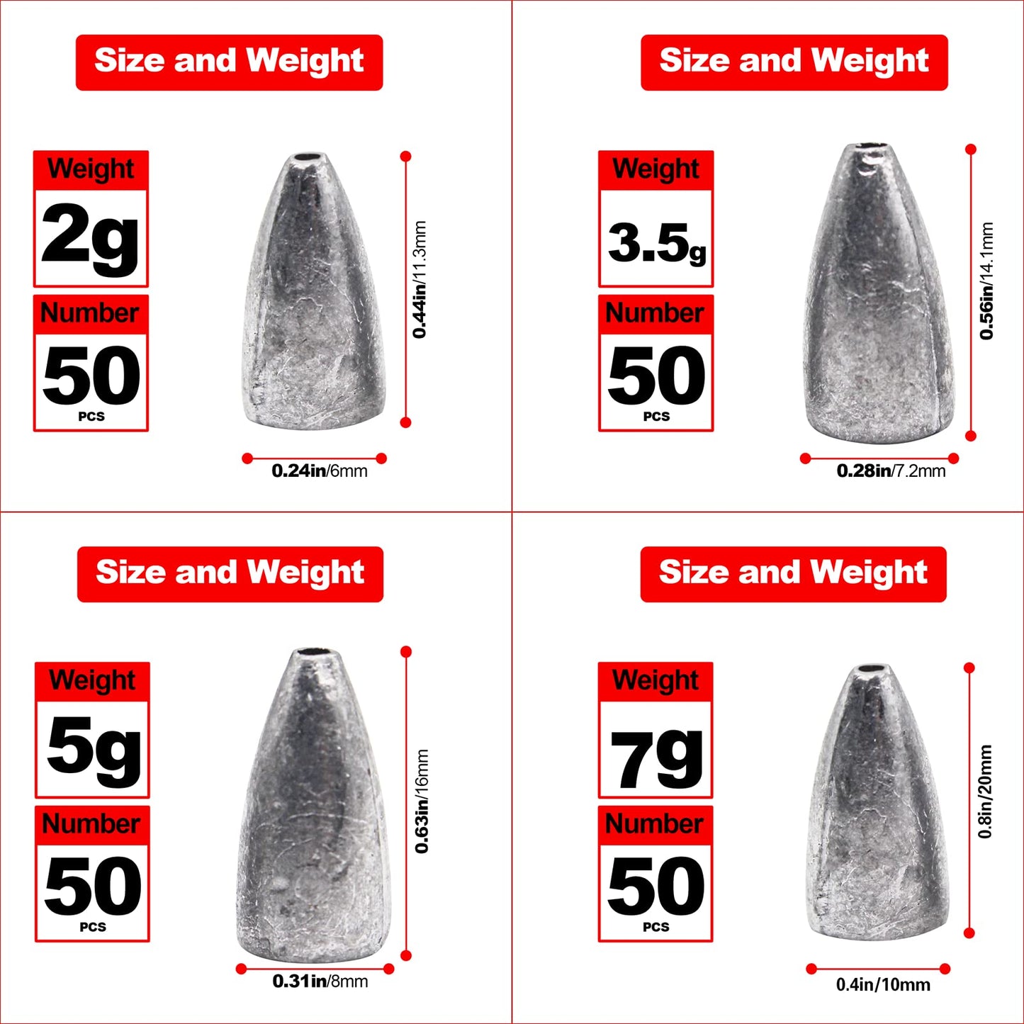 Lead Fishing Weight Sinkers