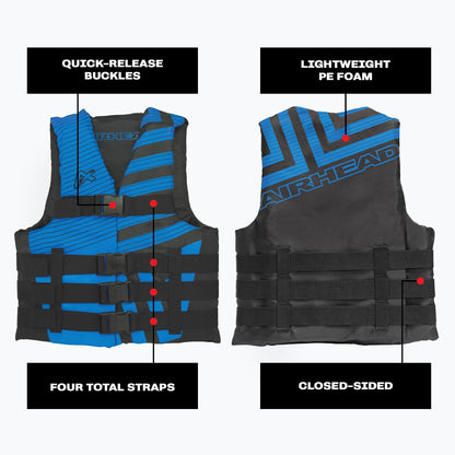Airhead Trend Life Jacket for Adults & Kids - USCG Approved Life Vest