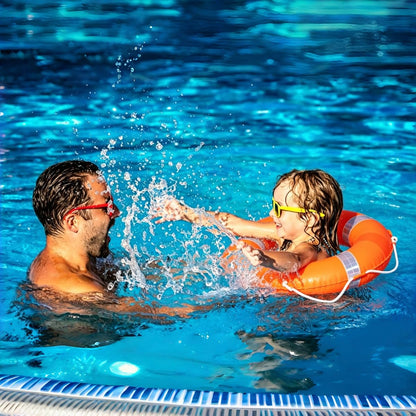 Lifebuoy Set 20Inch Life Preserver Ring and Water Floating Lifesaving Rope