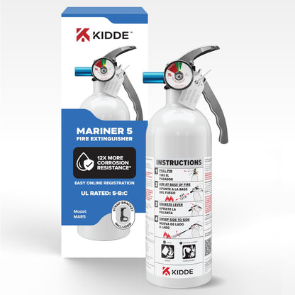 Kidde Fire Extinguisher for Boats, Single-Use 10BC