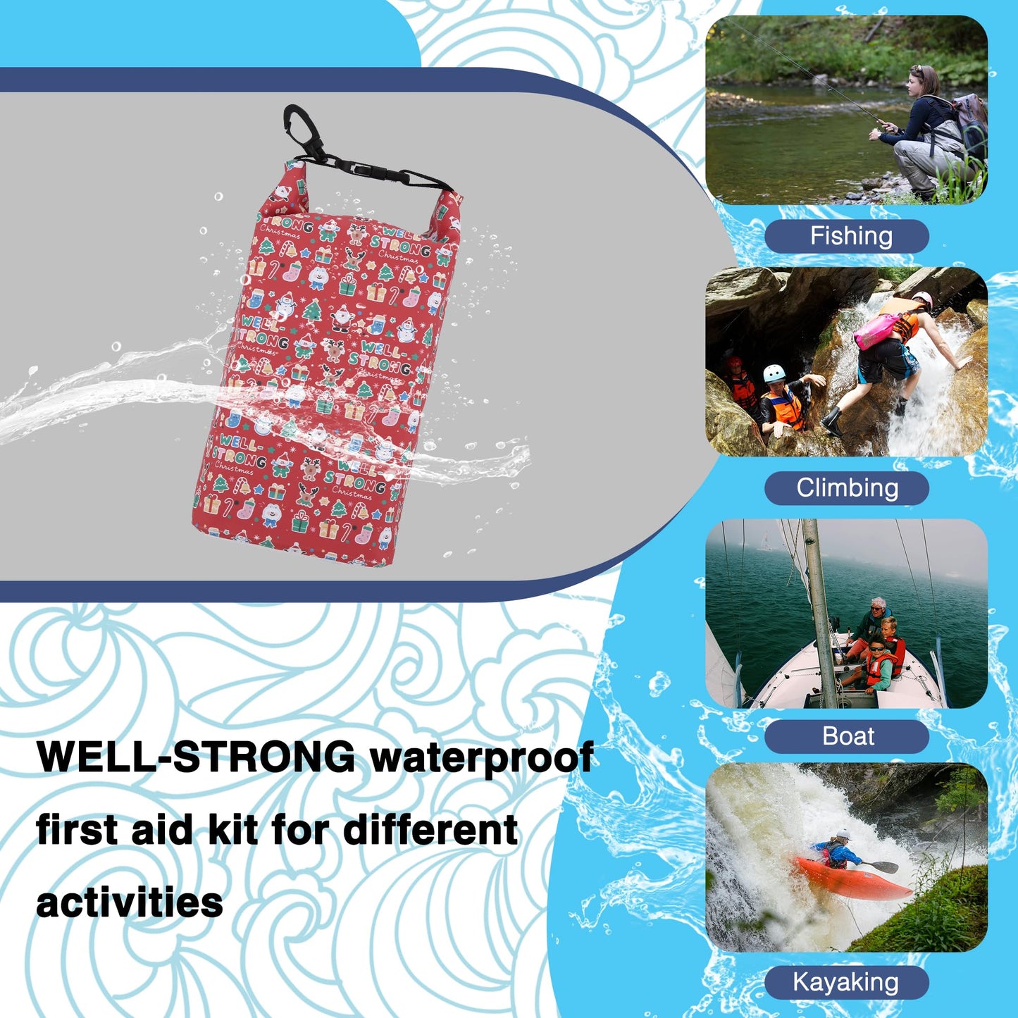 Waterproof First Aid Kit Roll Top Boat Emergency Kit