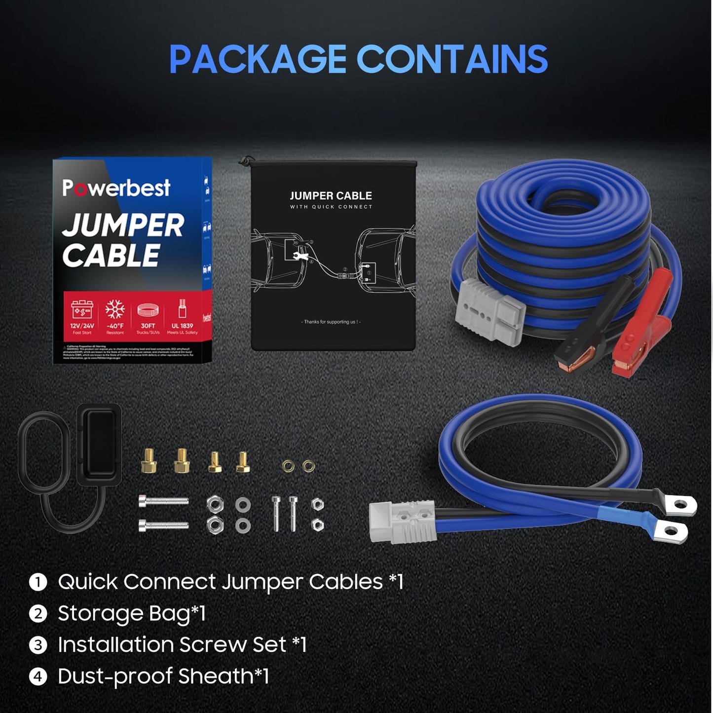 Heavy Duty Jumper Cables