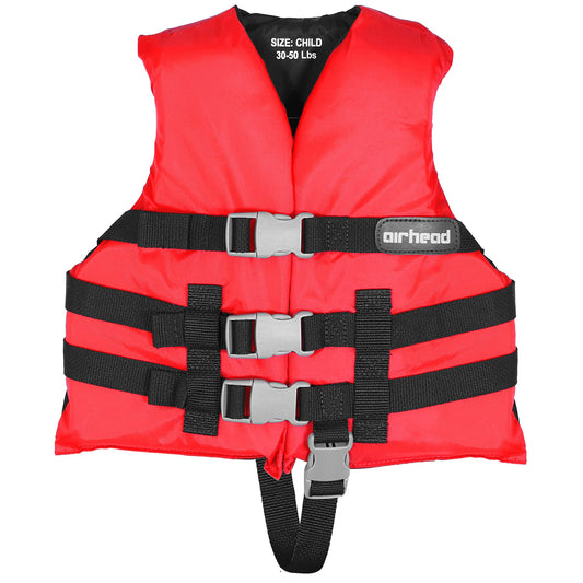 Airhead General Purpose Life Jacket for Adults & Kids - US Coast Guard Approved Life Vest