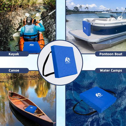 2 Pack Throwable Flotation Cushion, USCG Approved Type IV PFD Boat Throw Seat Cushion Life Preserver
