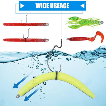 50pcs Fishing Nail Weights Kit Insert Sinkers Wacky Worm Weights