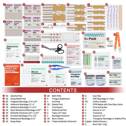 RHINO RESCUE 371 Pieces OSHA All-Purpose First Aid Kit
