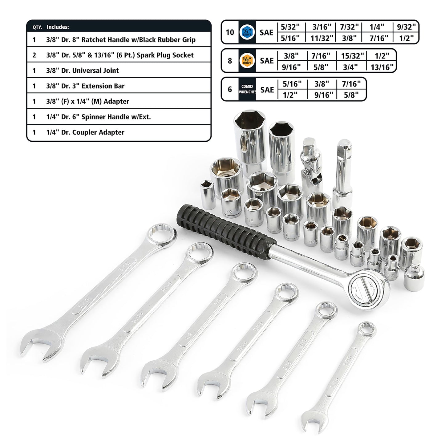 Great Neck MS125 125 Piece Marine Tool Set