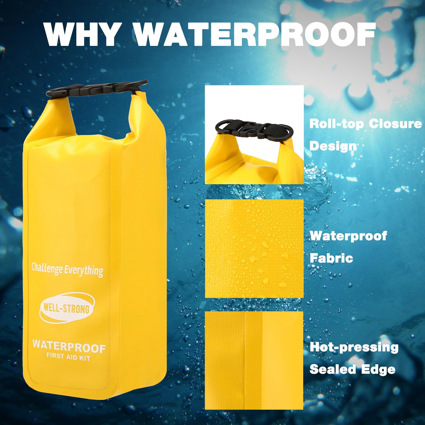 Waterproof First Aid Kit Roll Top Boat Emergency Kit