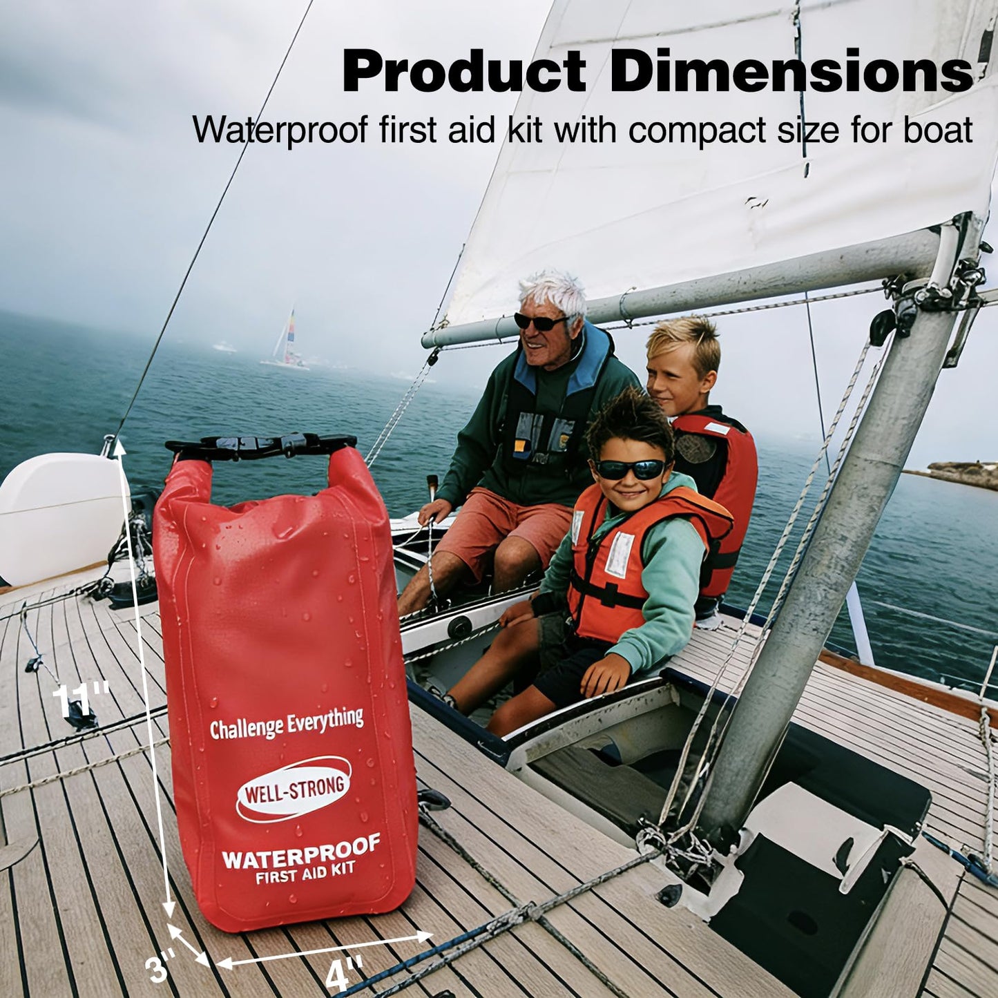 Waterproof First Aid Kit Roll Top Boat Emergency Kit