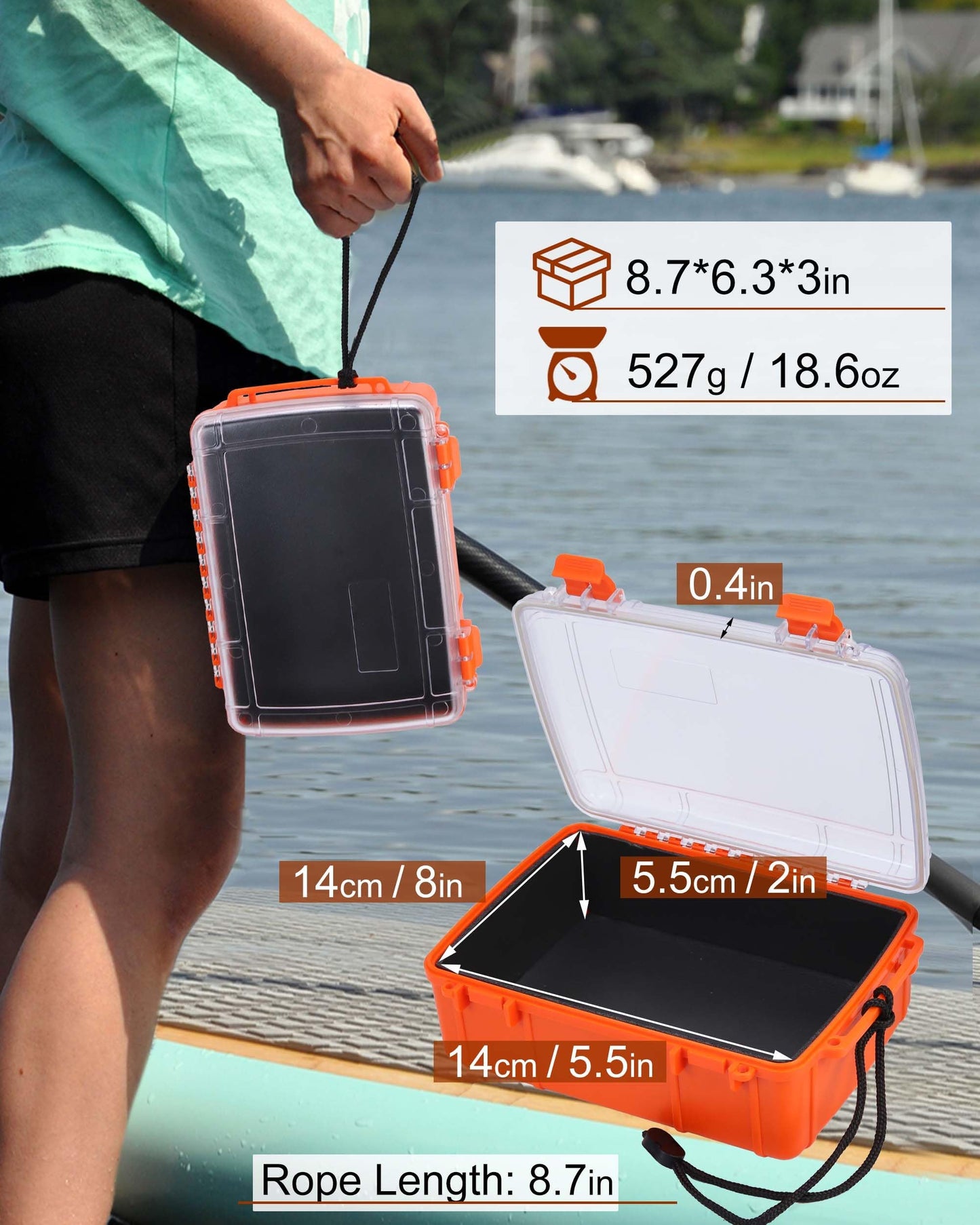 Dry Box for Boat Floating Waterproof Containers for Kayaking & Boating