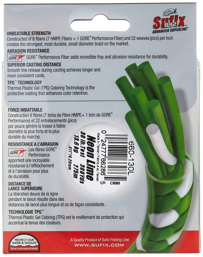 Sufix 832 Advanced Superline Braid -300 yards