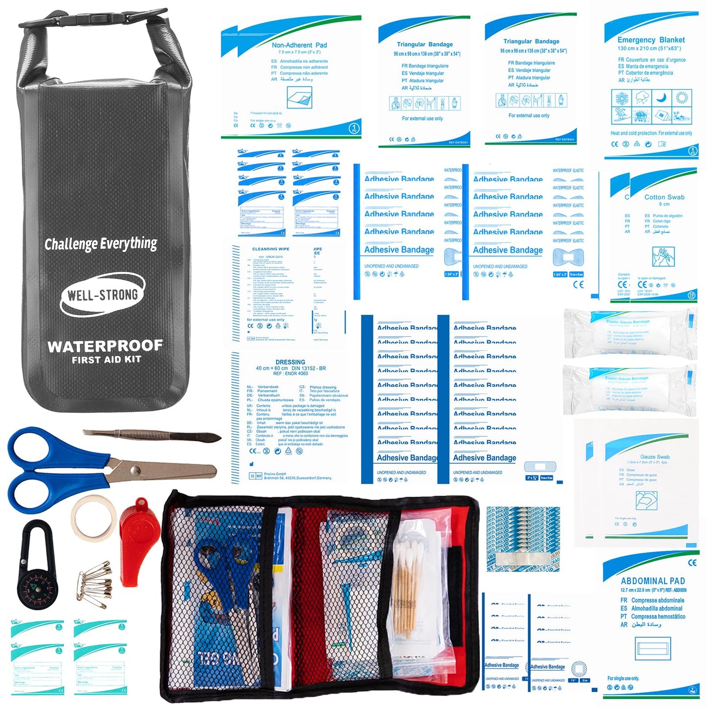Waterproof First Aid Kit Roll Top Boat Emergency Kit
