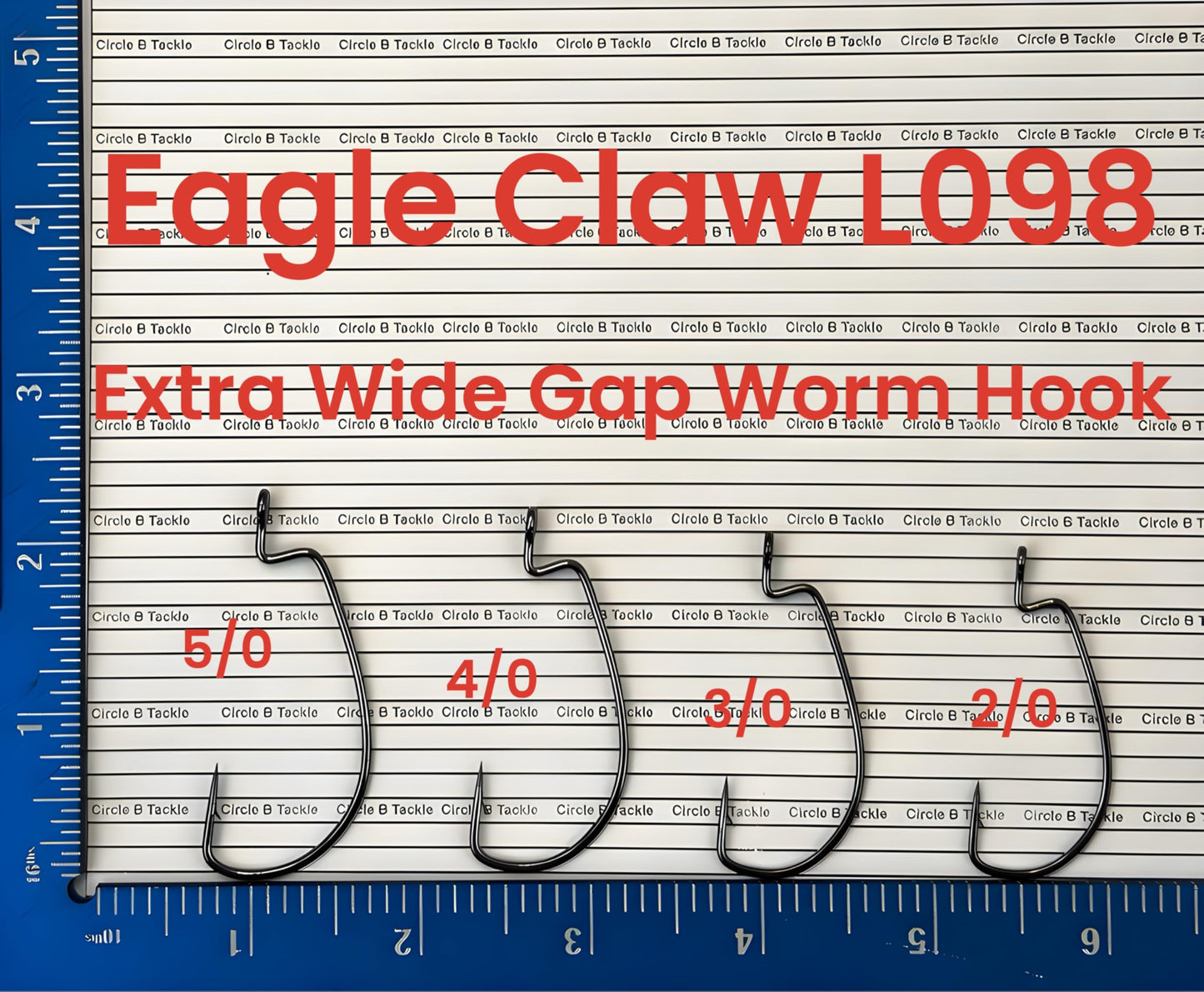 Eagle Claw L098 Lazer MAGWORM Extra Wide Gap Lazer Sharp L098 Magworm