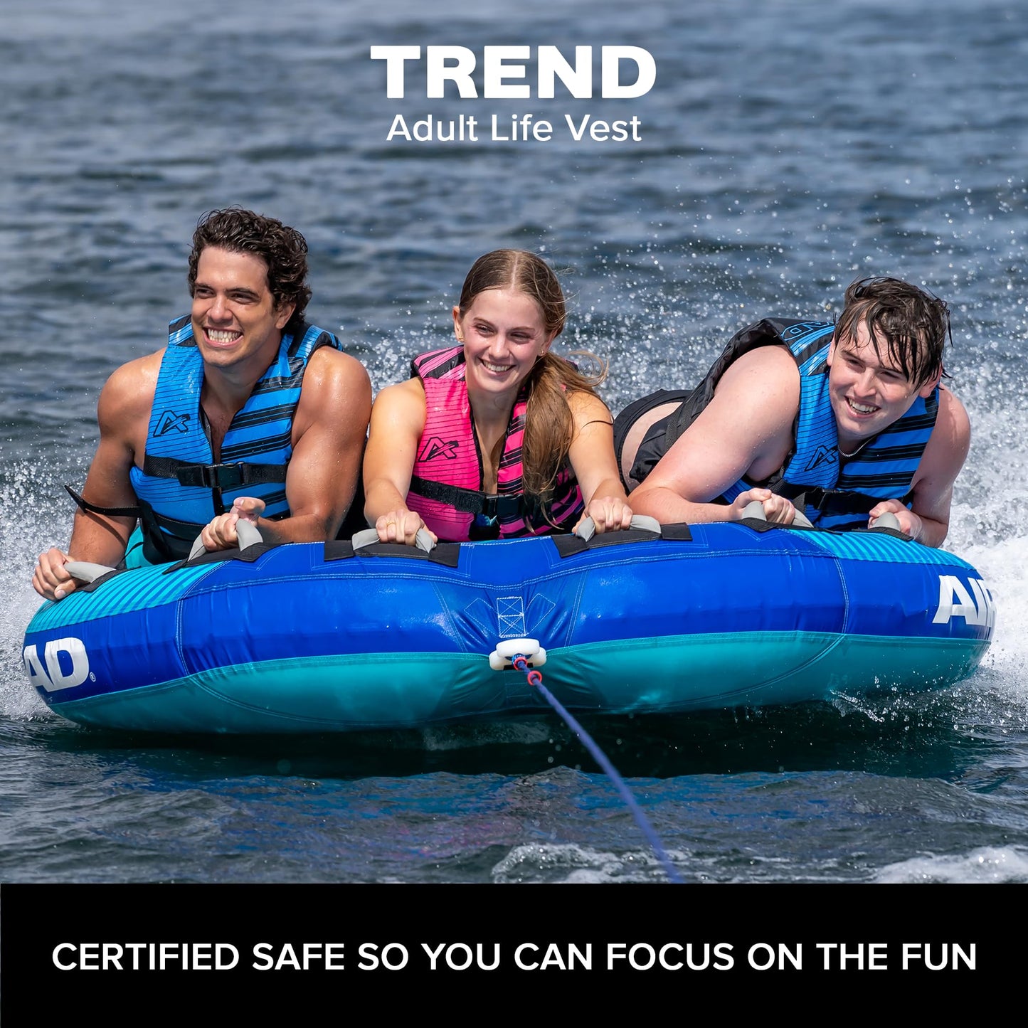 Airhead Trend Life Jacket for Adults & Kids - USCG Approved Life Vest