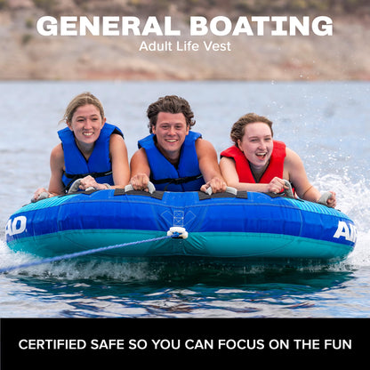 Airhead General Purpose Life Jacket for Adults & Kids - US Coast Guard Approved Life Vest